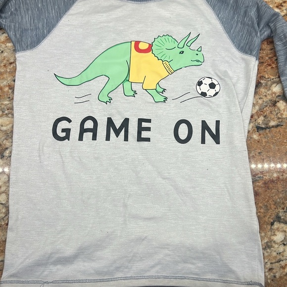 Boys Size Small, Dinosaur Sports Pajama Set - Picture 4 of 8